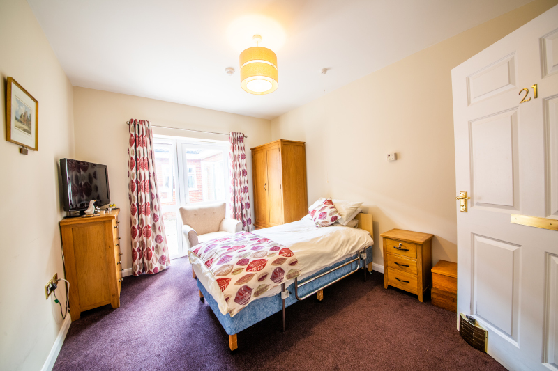Care home bedroom